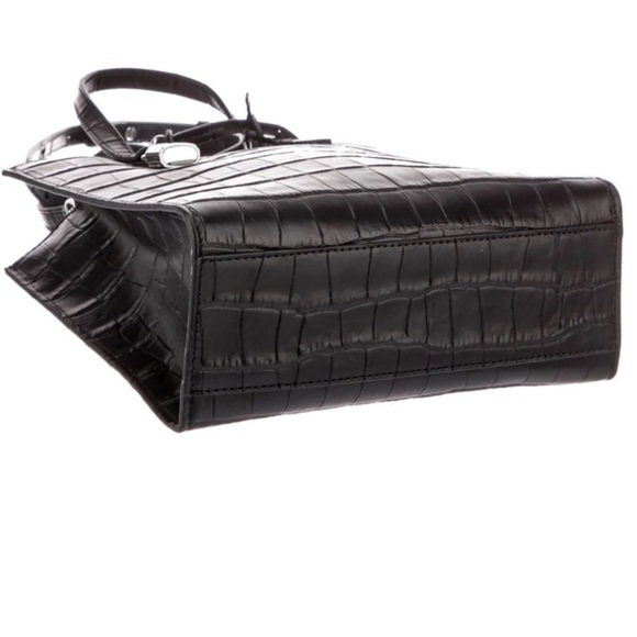 Marc Jacobs Black Croc-Embossed Tote - Picture 5 of 13